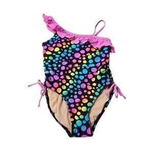 Arizona rainbow polka dot swim suit 6X